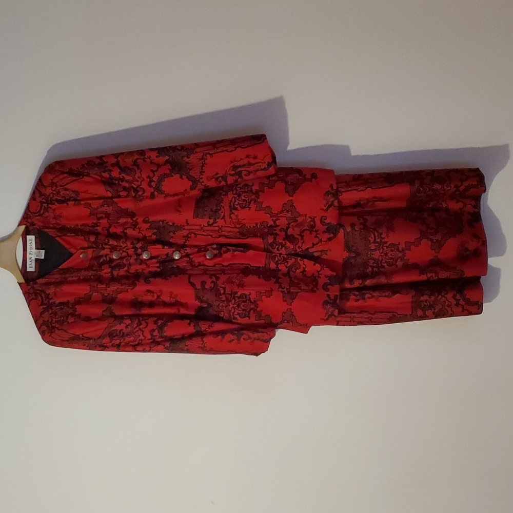 Evan Picone 100% Silk Vintage Suit